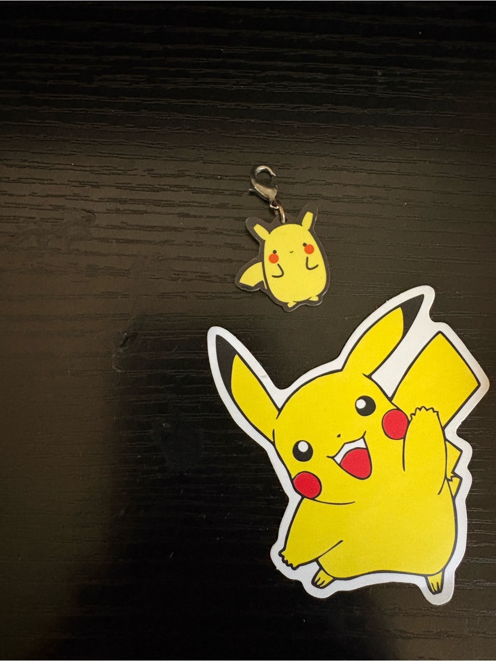 Pikachu Yellow Charm Keychain for Kids Accessories